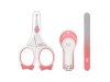 Набор маникюрный детский 3в1: ножницы, пилочка, кусачки для малыша ROXY-KIDS, цвет розовый
