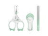 Набор маникюрный детский 3в1: ножницы, пилочка, кусачки для малыша ROXY-KIDS, цвет зеленый
