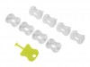 Заглушки защитные для глубоких розеток от детей ROXY-KIDS, 8 шт, цвет белый